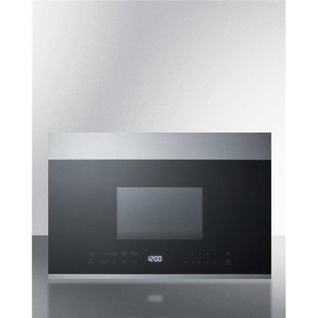 SUMMIT APPLIANCE Summit Appliance MHOTR24SS 24 in. Wide Over-the-Range Microwave; Black & Stainless Steel MHOTR24SS